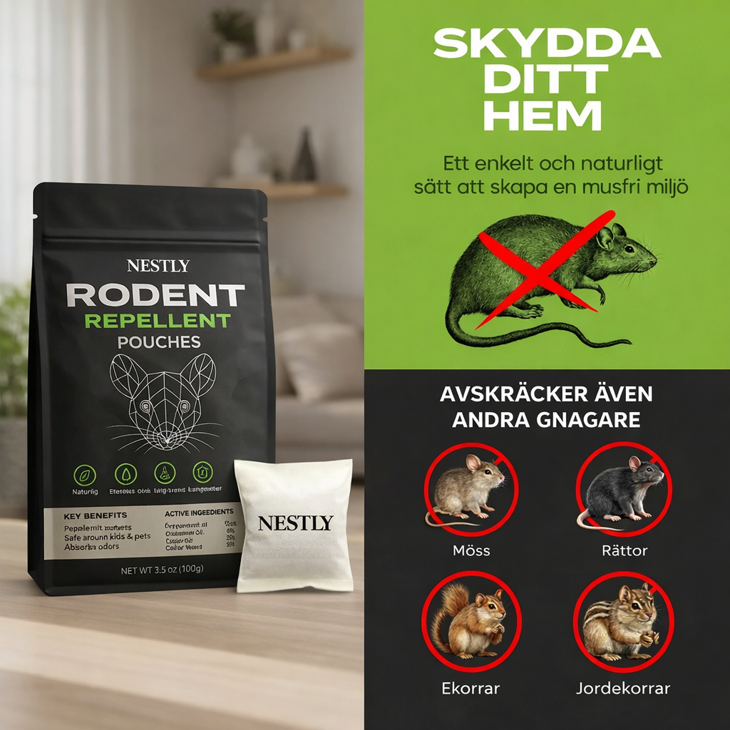 Rodent Guard - Placera dessa påsar överallt där möss gömmer sig och se dem försvinna, för gott