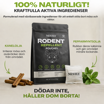 Rodent Guard - Placera dessa påsar överallt där möss gömmer sig och se dem försvinna, för gott